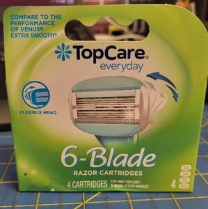 TopCare 6-Blade Razor Cartridges Lot Of 6